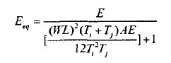 內(nèi)等效割線(xiàn)彈性模量式