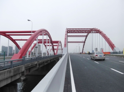 江揚大橋新橋左側建成通車。姜傳剛 攝